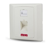 قاب روکار شبکه 86x86 یک پورت 45 درجه